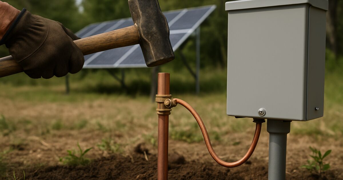 Grounding your off-grid solar system so it doesn't kill you