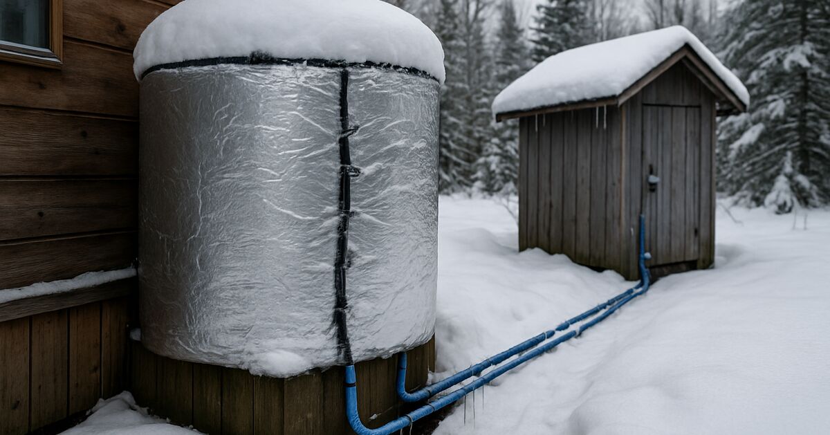 Keeping off-grid water safe through a hard freeze: pipes, tanks, and lines