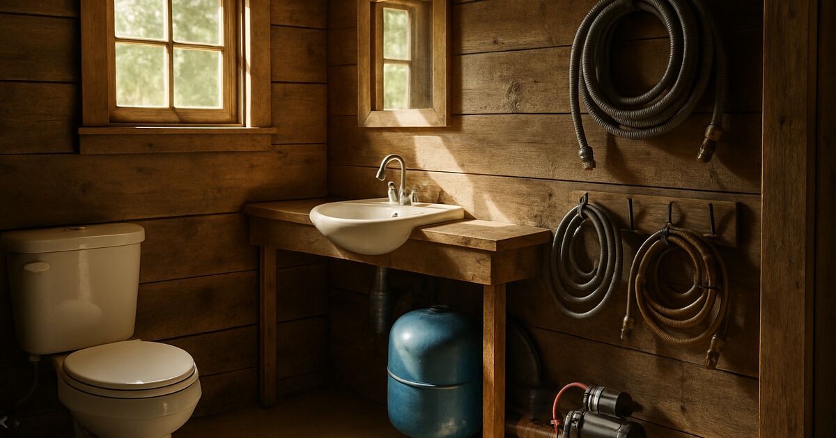 Off-grid water pressure: getting a real shower without a grid pump