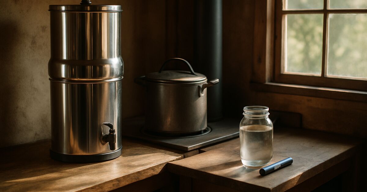 Off-grid water treatment methods compared: boiling, UV, chlorine, filters