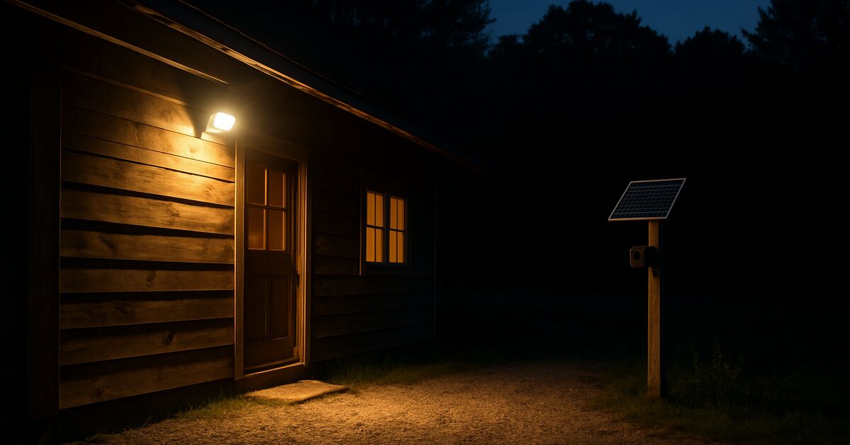 Outdoor lighting and cameras that actually work without grid power