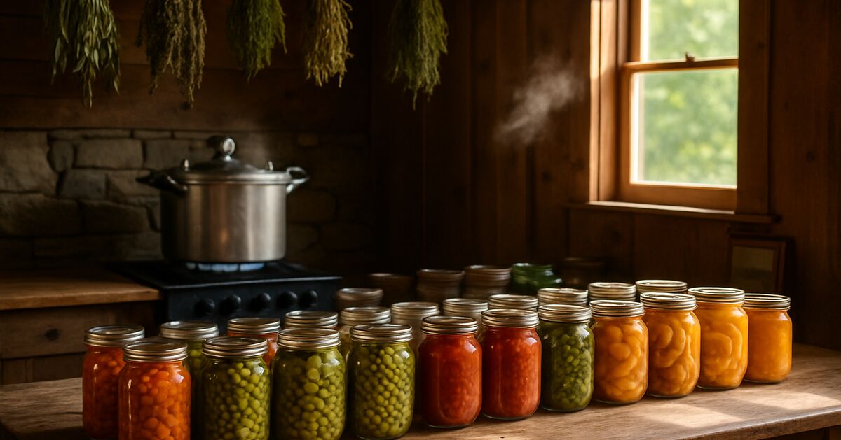 Preserving a harvest without a freezer: canning, drying, and fermenting