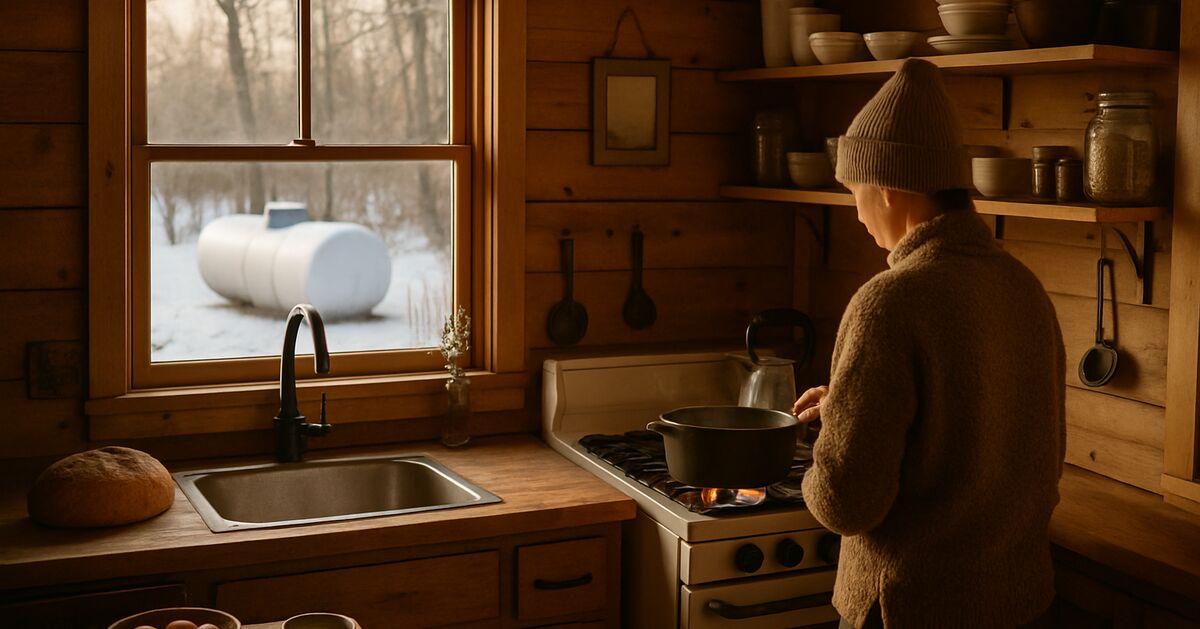 Propane tank sizing and refill logistics for off-grid cooking